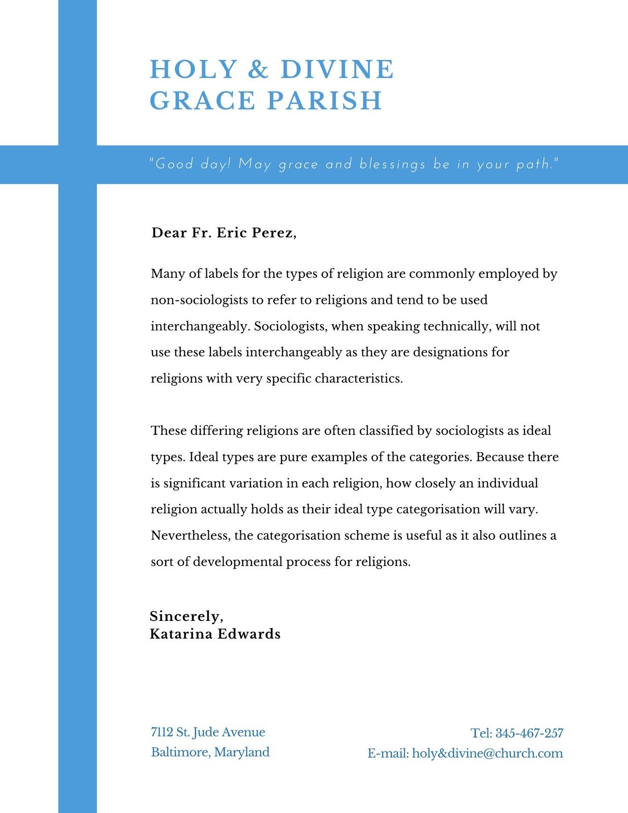 Free, printable, customizable church letterhead templates  Canva With Christian Letterhead Templates Free