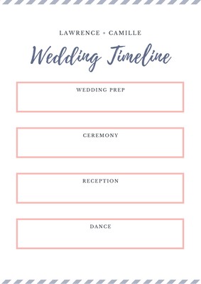 Free Wedding Timeline Template from marketplace.canva.com