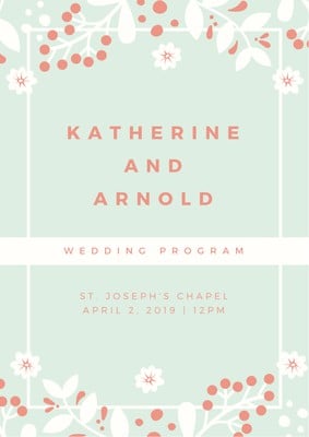 Wedding Program Template Download Free from marketplace.canva.com