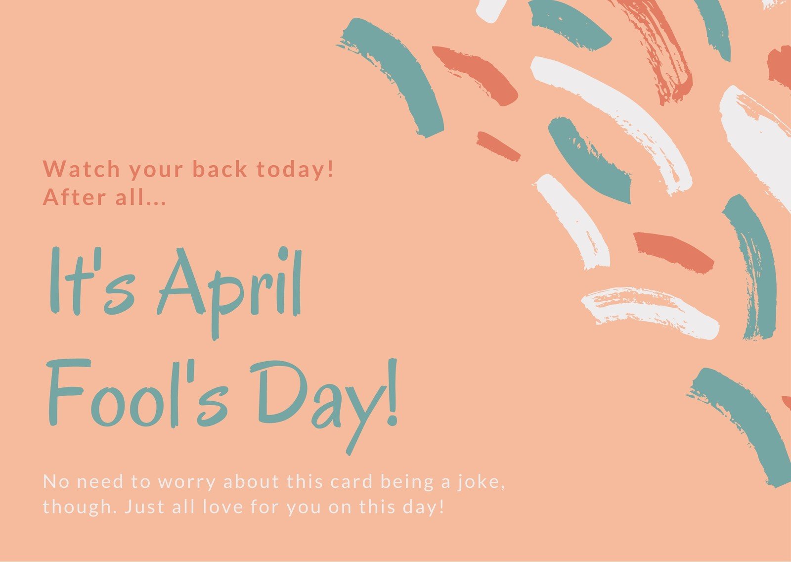 Free custom printable April Fools' Day card templates | Canva
