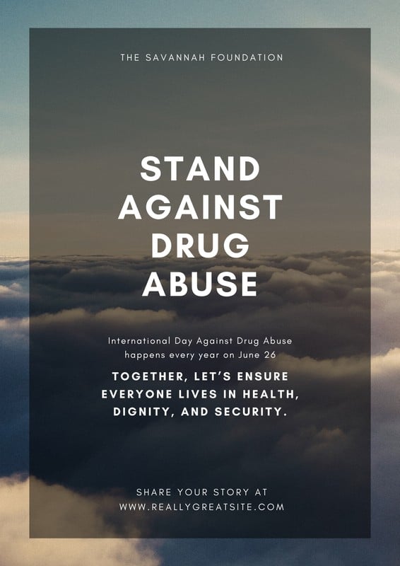 Free, printable custom drug awareness poster templates | Canva