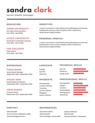 Free Corporate Resumes Templates To Customize Canva