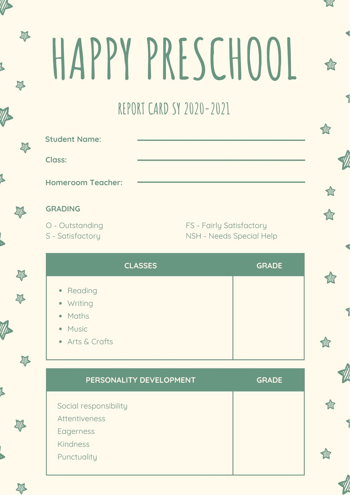 Free, printable, customizable report card templates  Canva Regarding Boyfriend Report Card Template