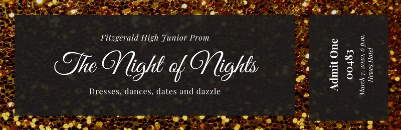 Prom Ticket Template from marketplace.canva.com