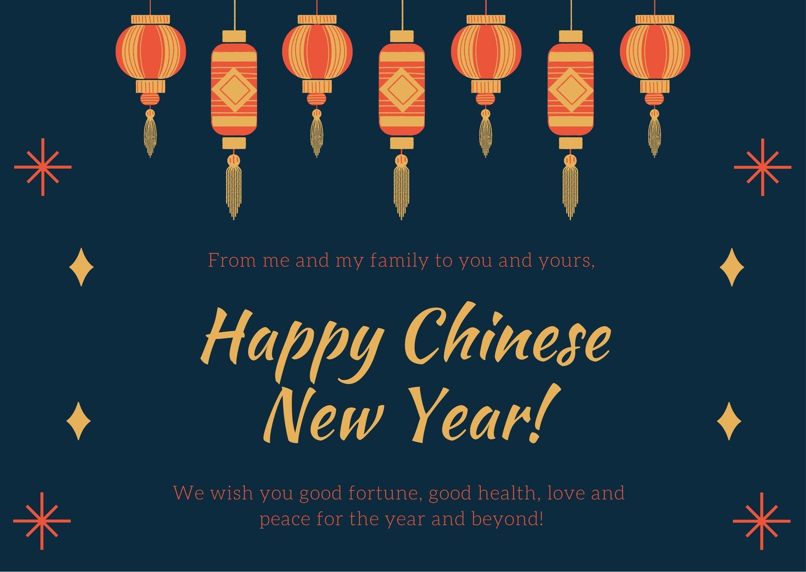 chinese new year greetings Template