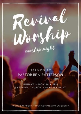 Revival Flyer Template Free from marketplace.canva.com