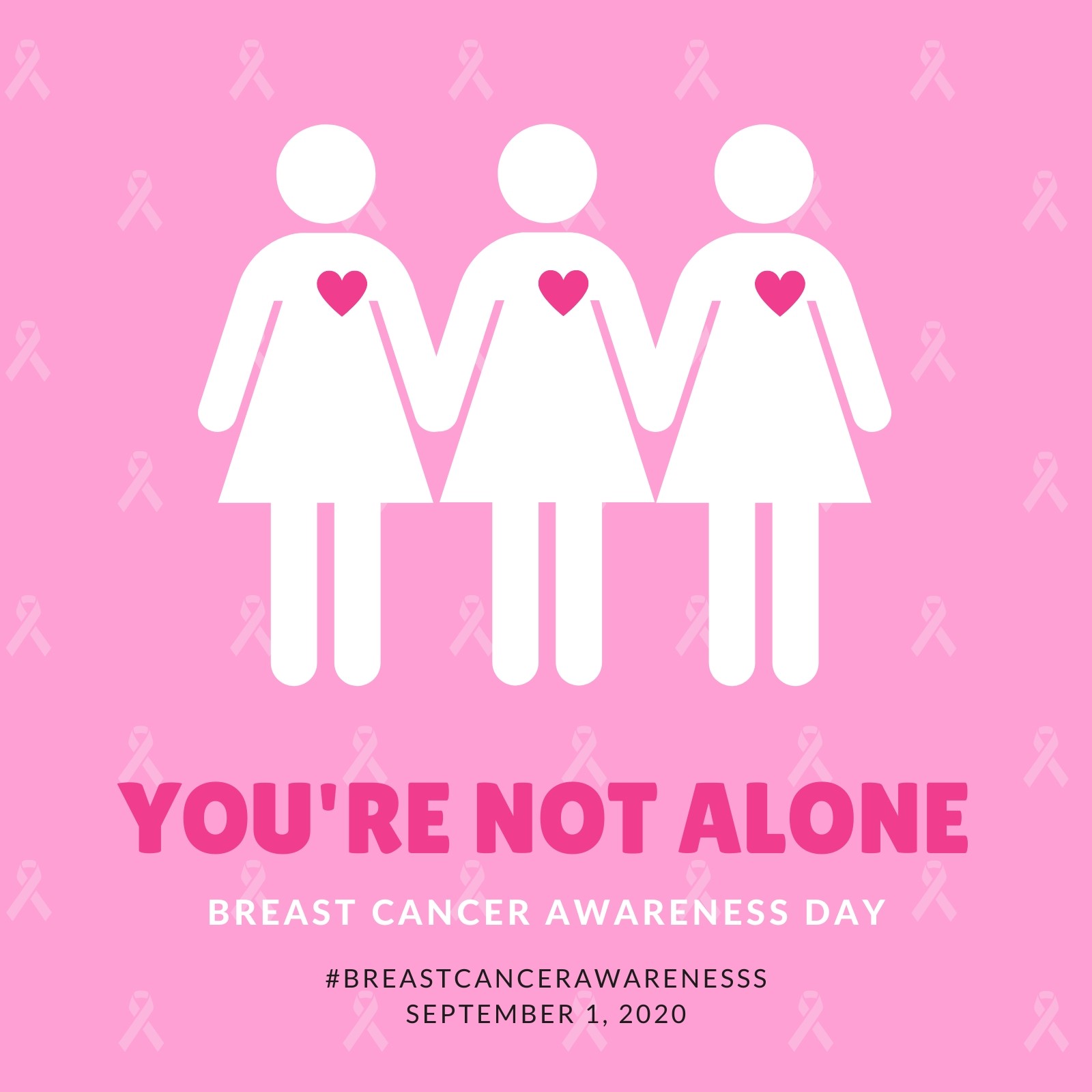 Fonkelnieuw Pink Ribbon Icons Breast Cancer Awareness Social Media Graphic IS-38