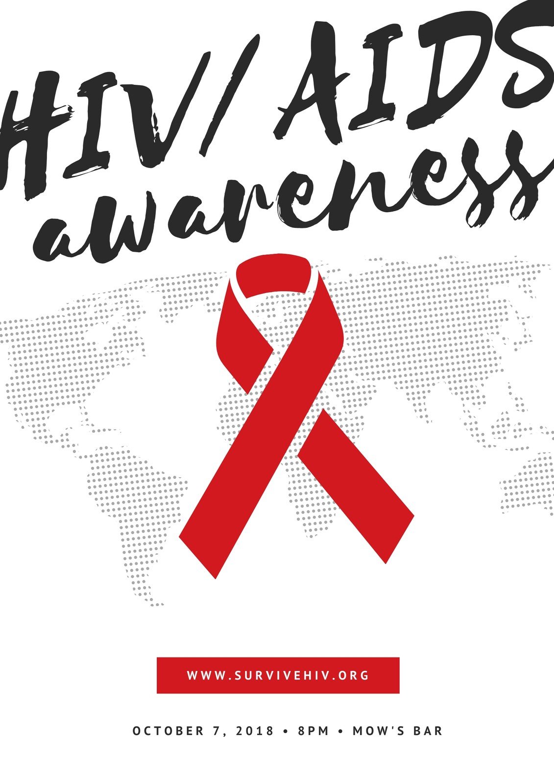 Free, custom printable HIV / AIDS poster templates | Canva