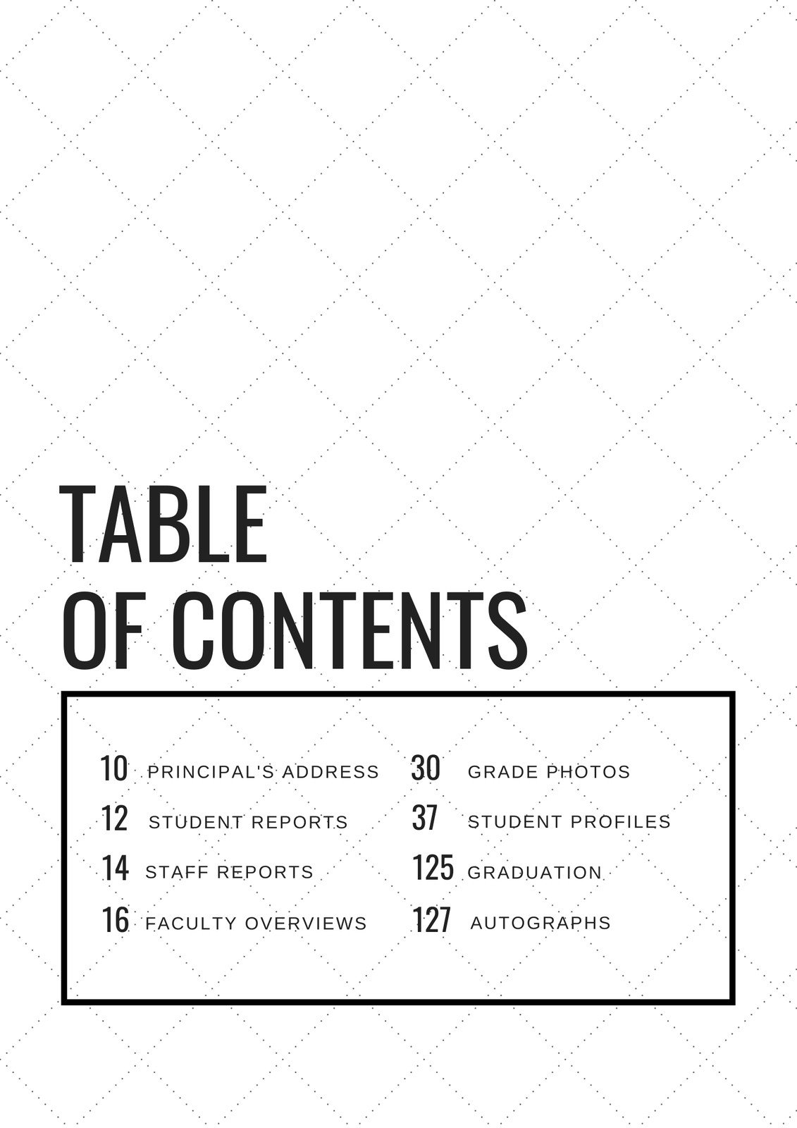 Free And Customizable Table Of Contents Templates Canva Cute table of contents template