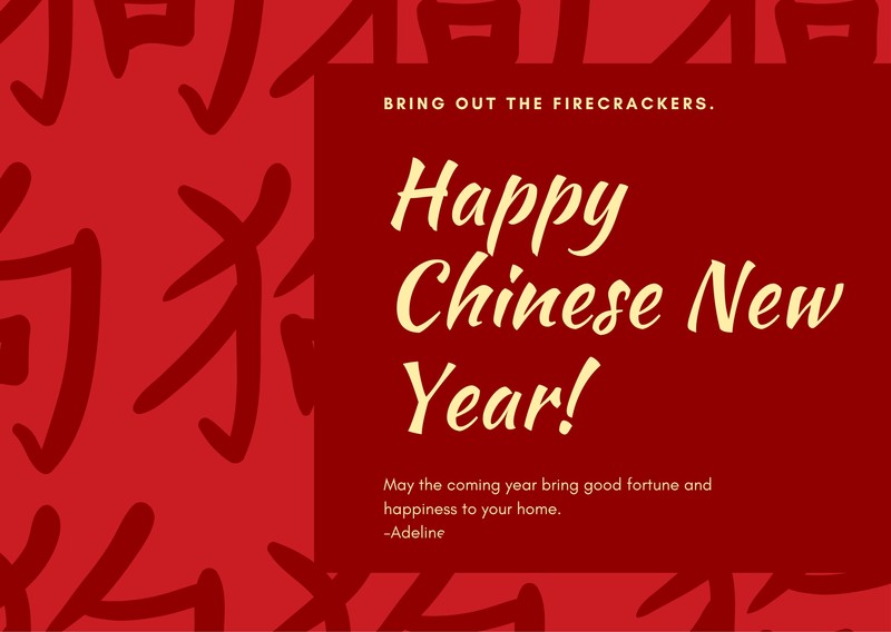 Customize 50+ Chinese New Year Cards Templates Online Canva