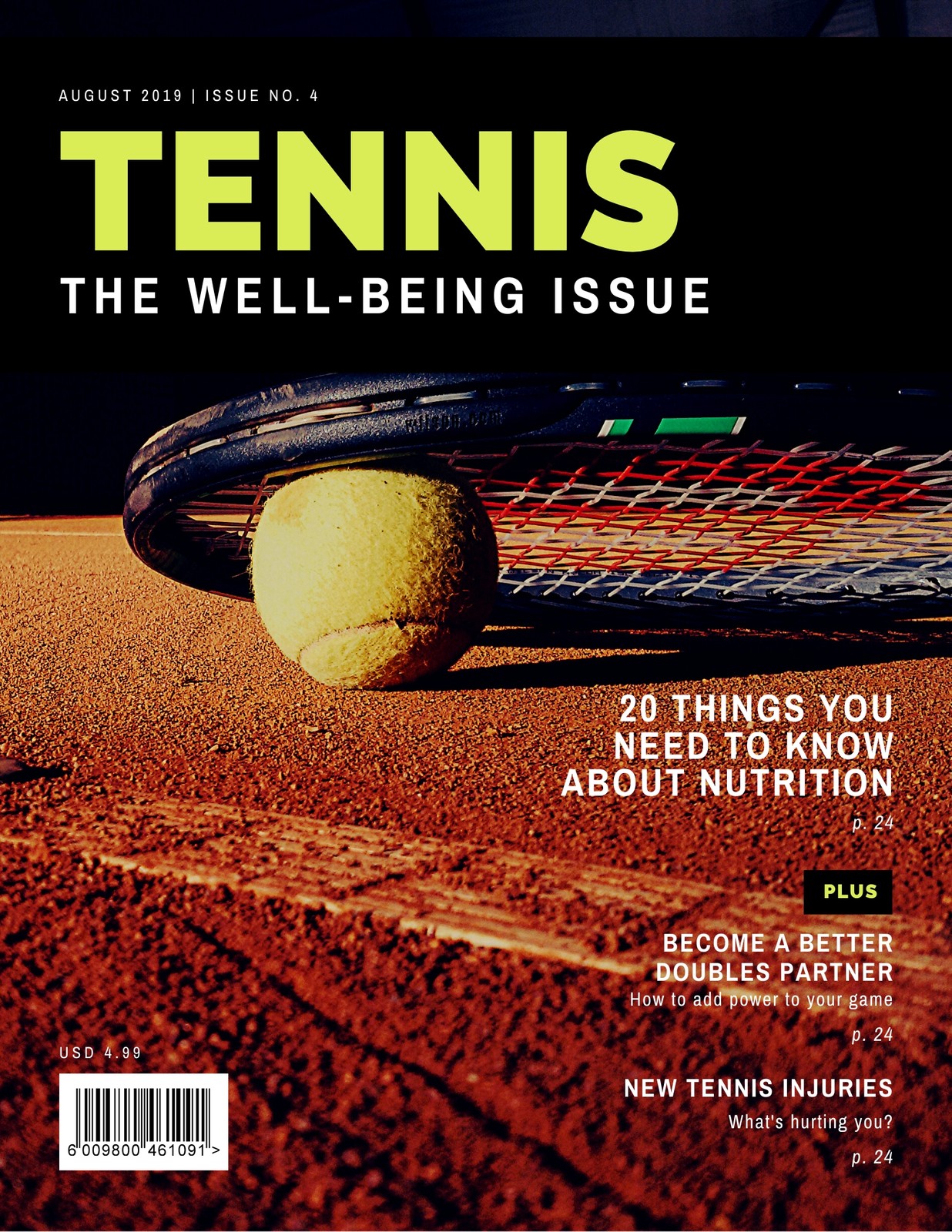 sports magazine cover