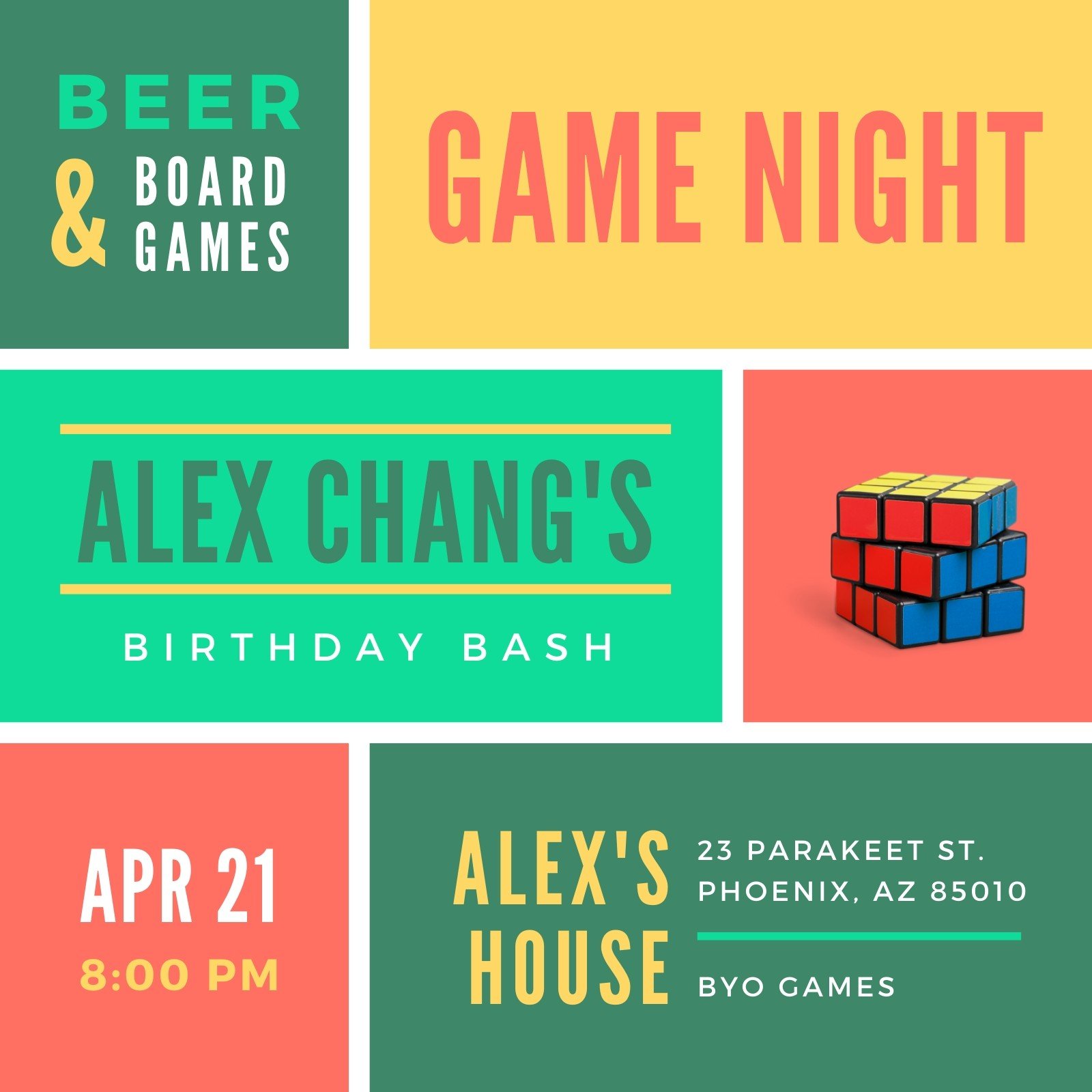 Customize 60  Game Night Invitations Templates Online Canva