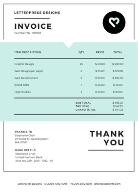 Professional Services Invoice Template from marketplace.canva.com