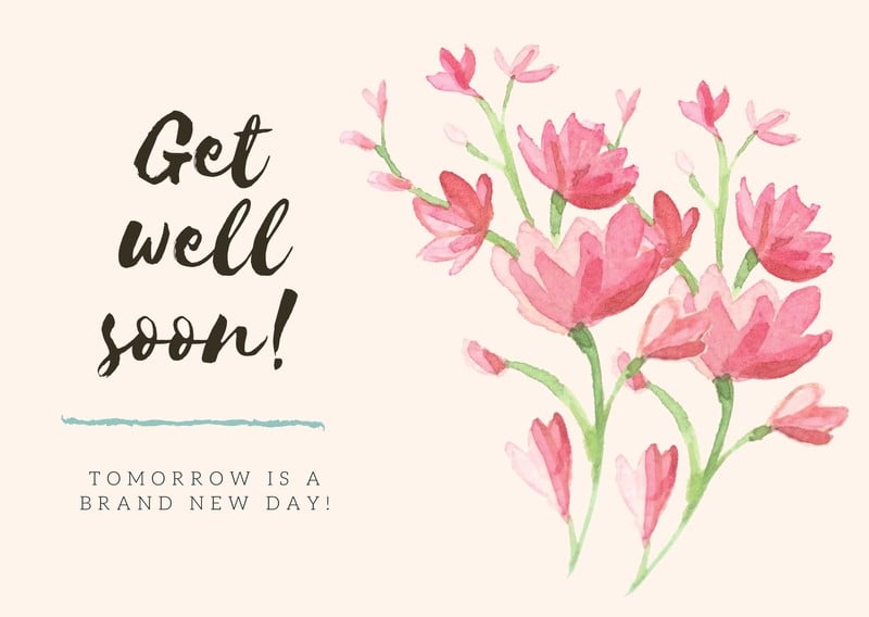 Free Get Well Card Template Free Printable Templates