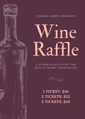 Raffle Fundraiser Flyer Template from marketplace.canva.com
