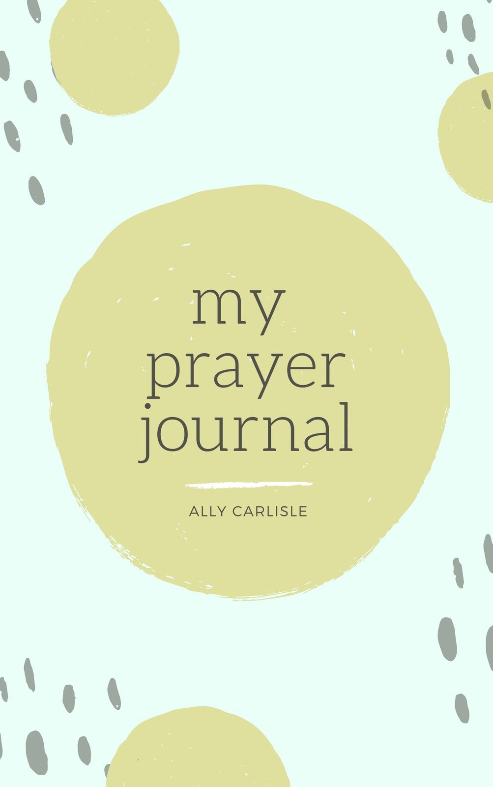 Free, custom printable prayer journal book cover templates | Canva