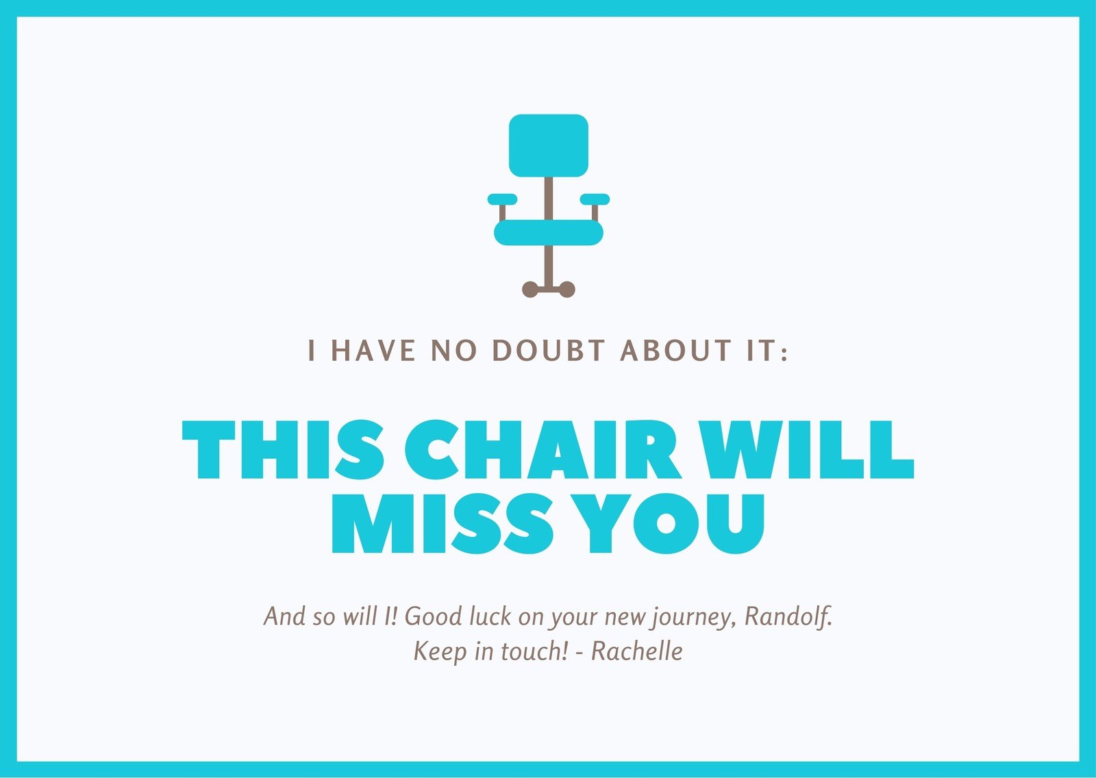 Free, printable farewell card templates to personalize online  Canva Inside Sorry You Re Leaving Card Template