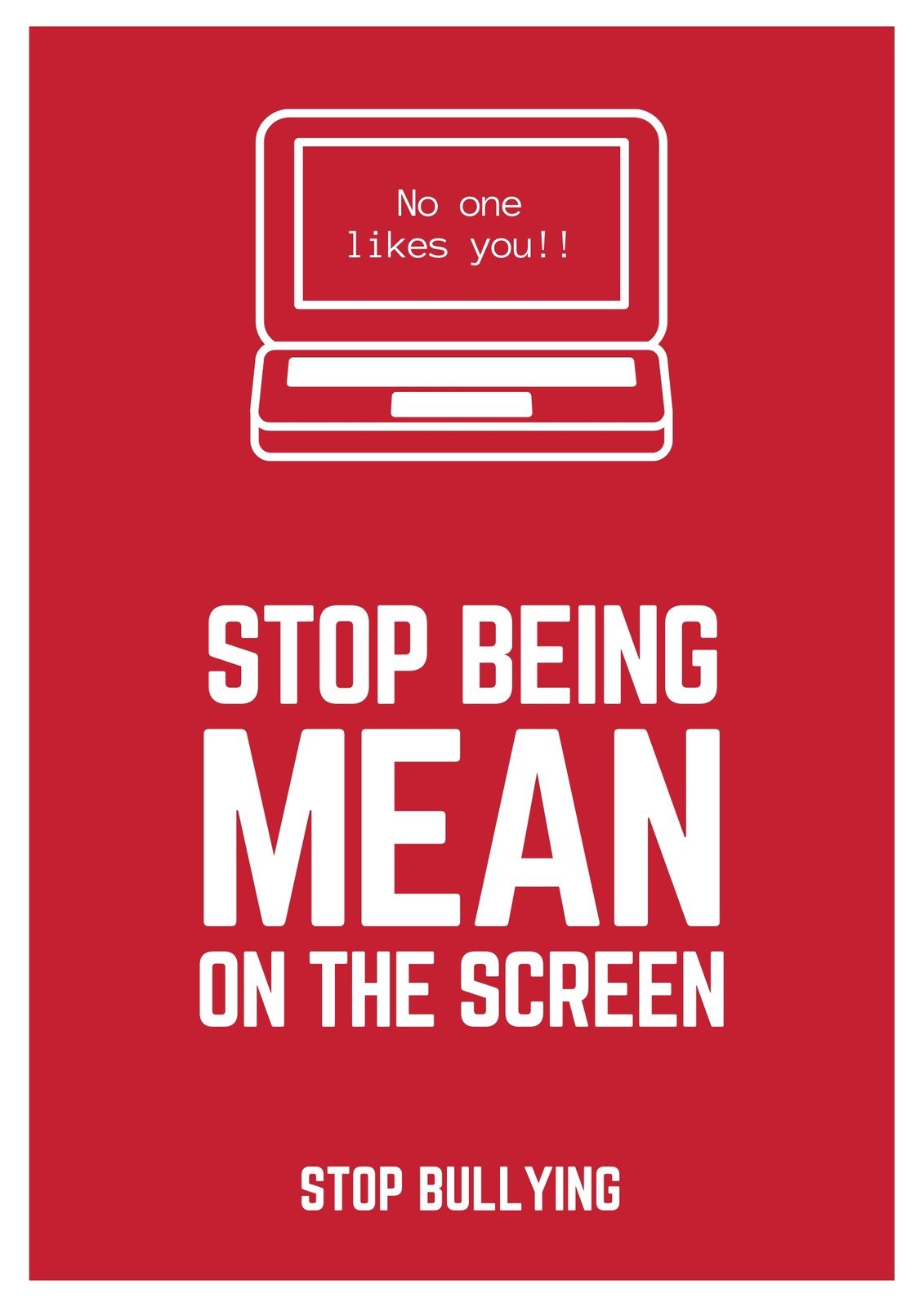 anti cyber bullying posters