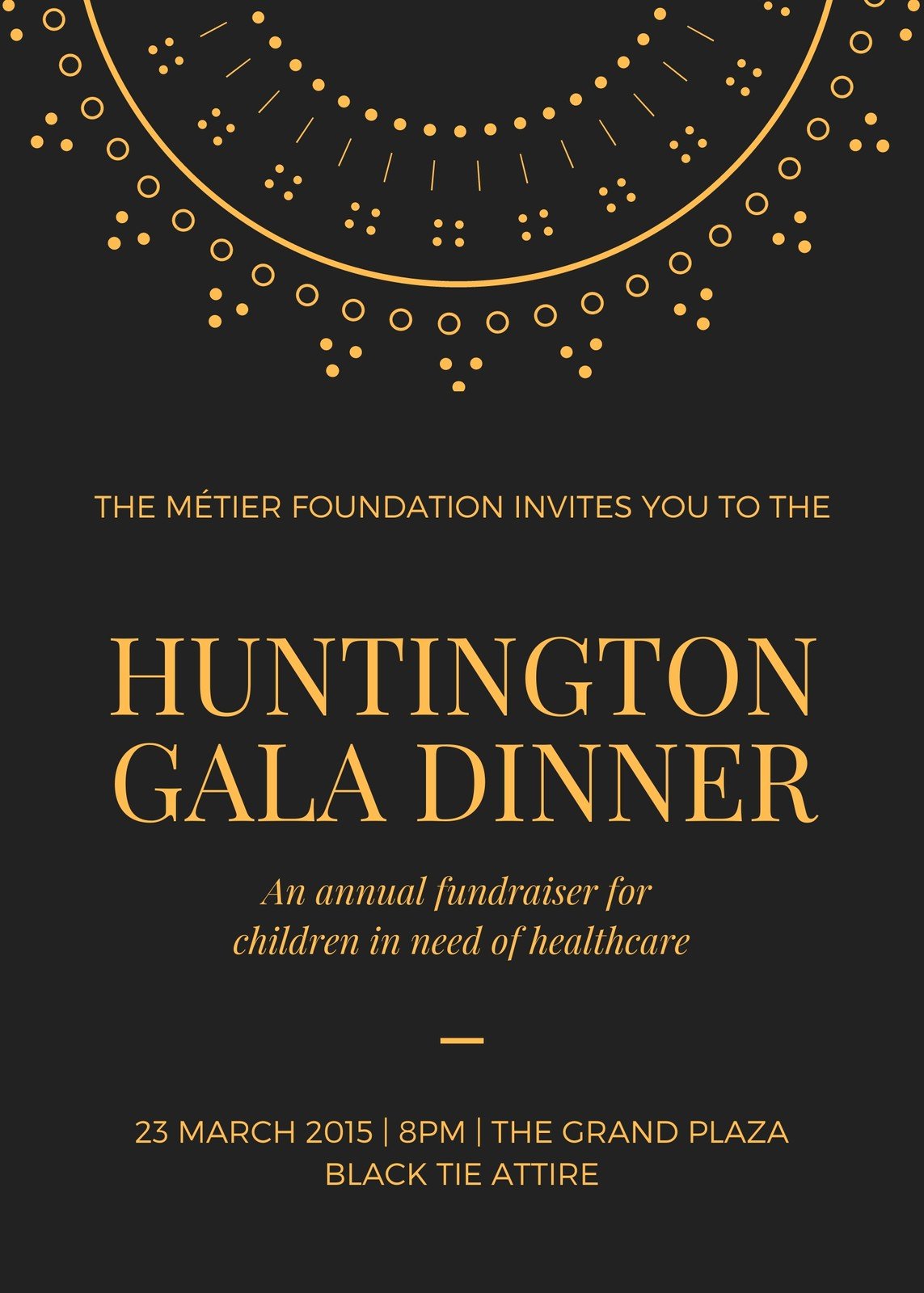 fundraising dinner invitation