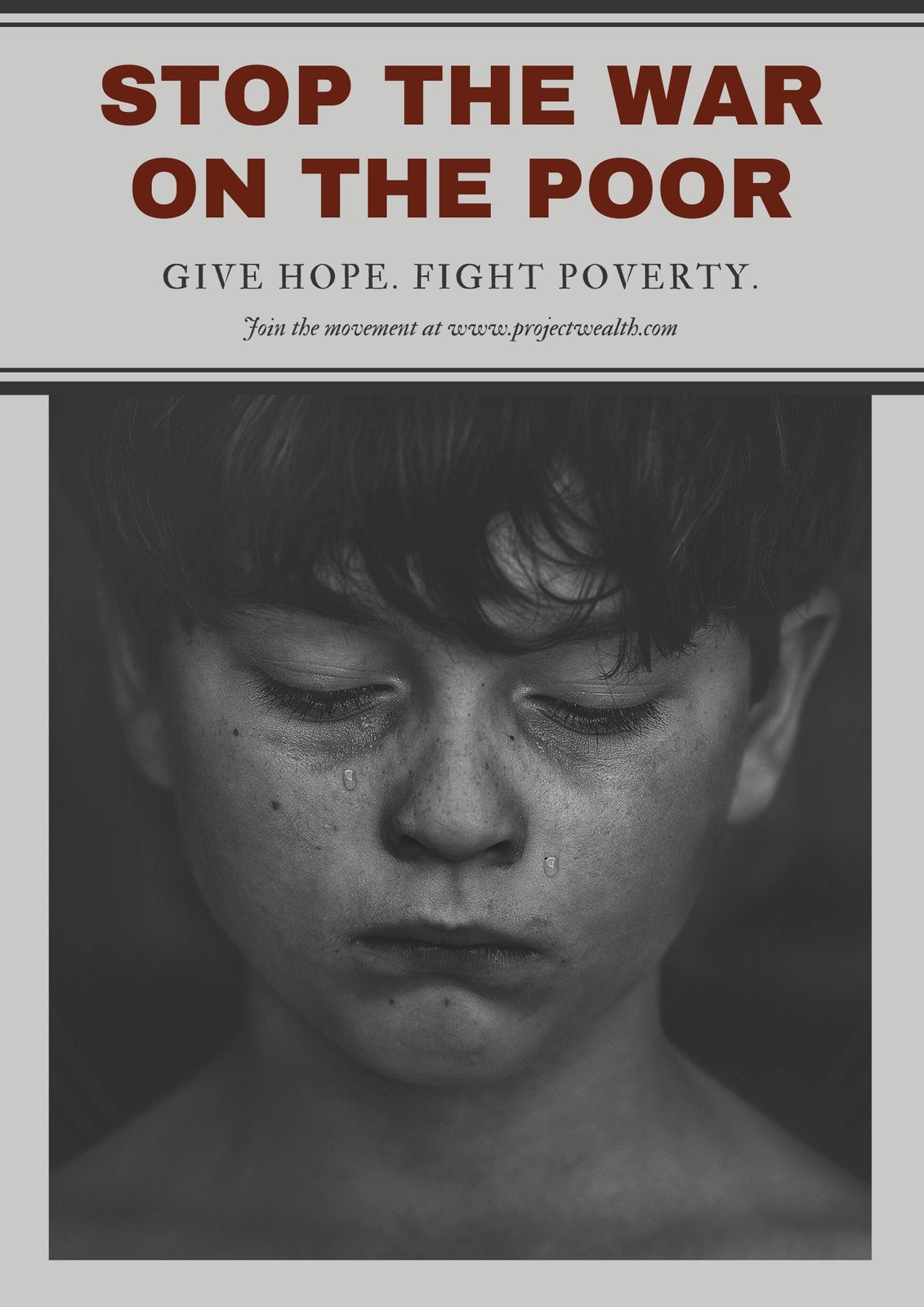 stop poverty posters