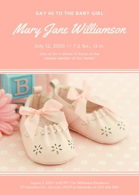 Birth Announcement Template Free Printable from marketplace.canva.com