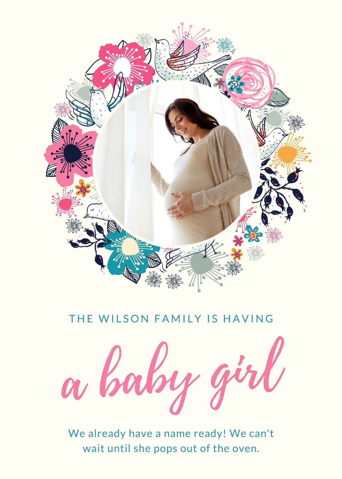 Download Free Custom Printable Pregnancy Announcement Templates Canva