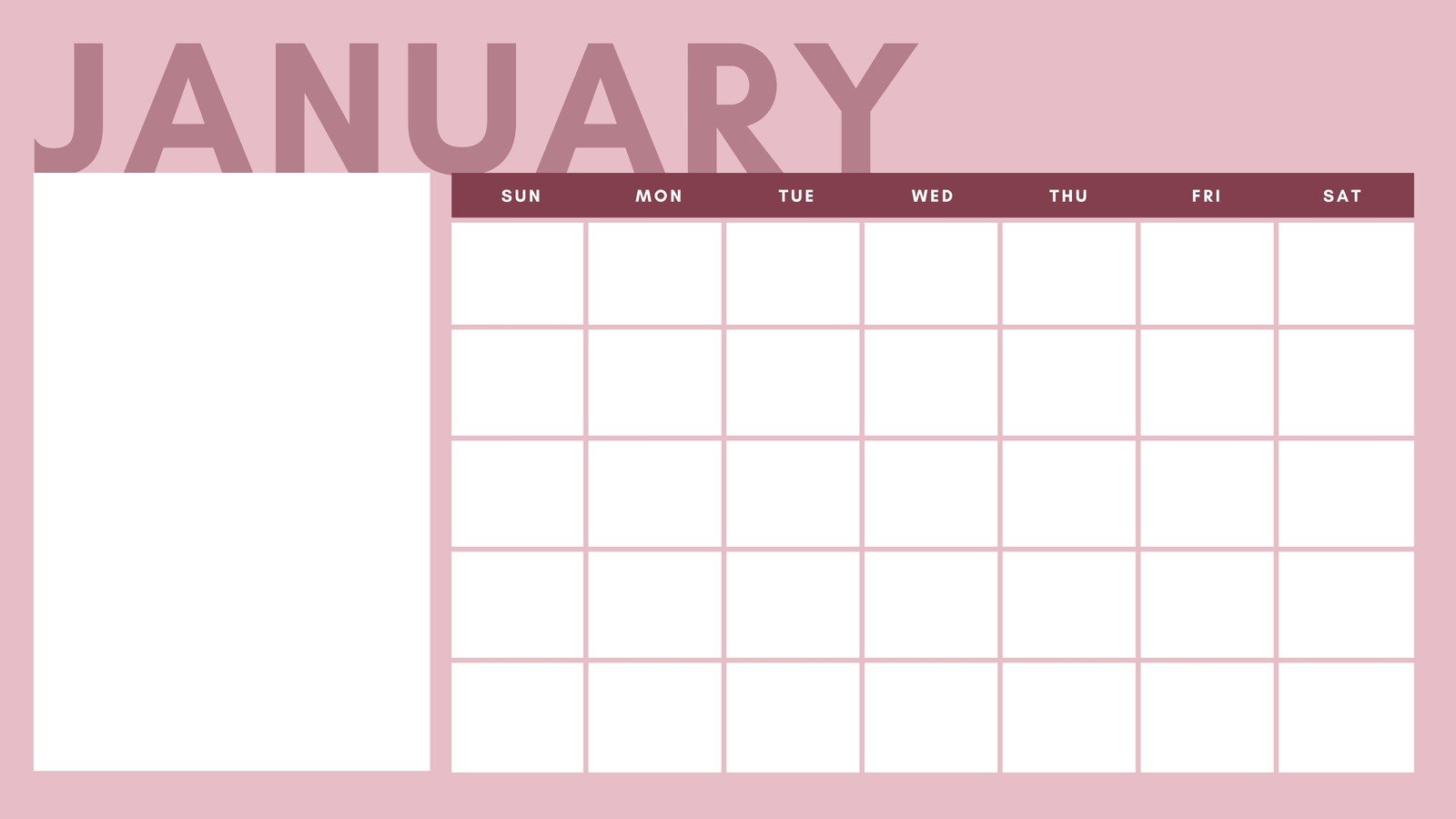 Canva Template Calendar On