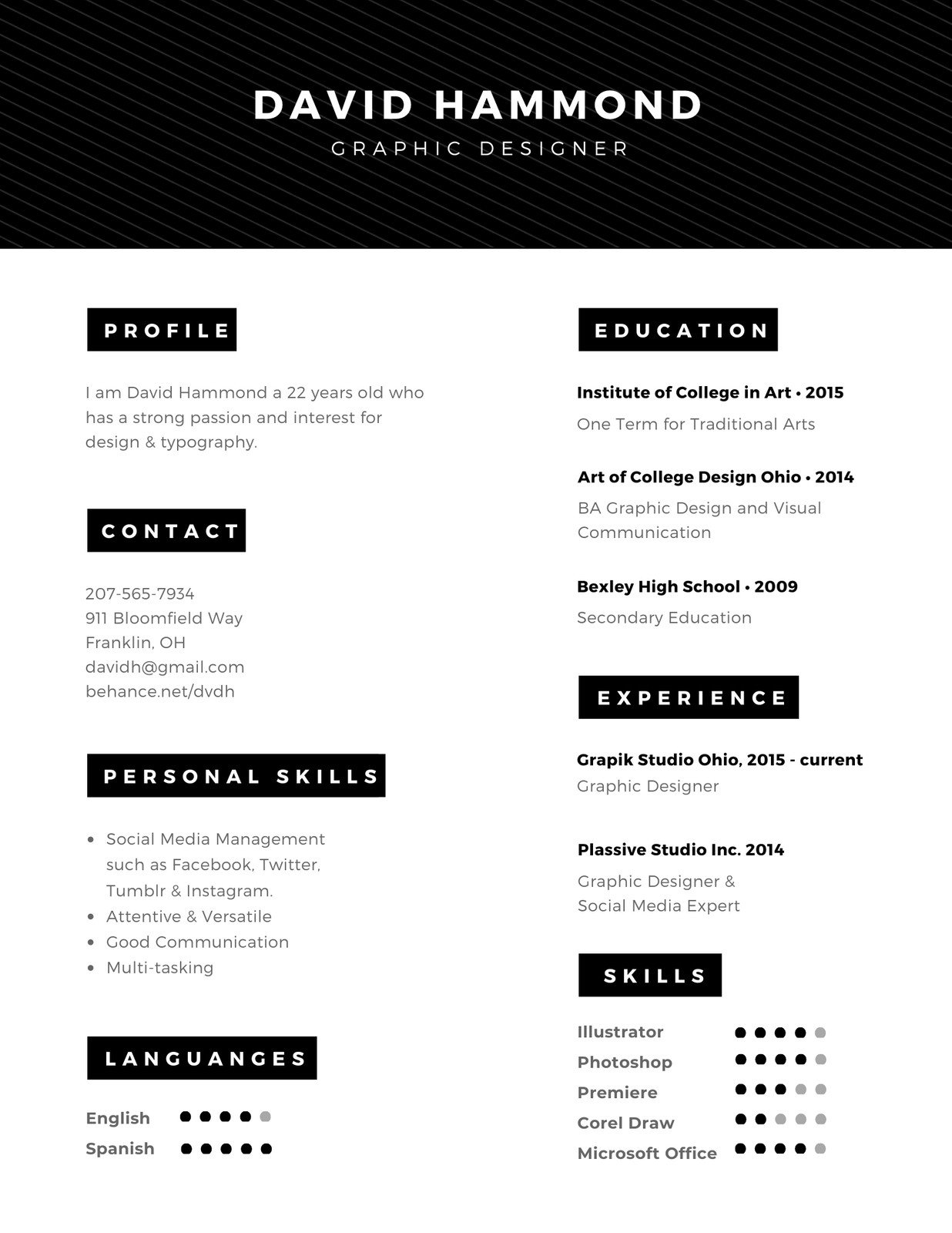 Free Beautiful Modern Resume Templates To Customize Canva