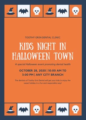 Free Printable Customizable Halloween Flyer Templates Canva