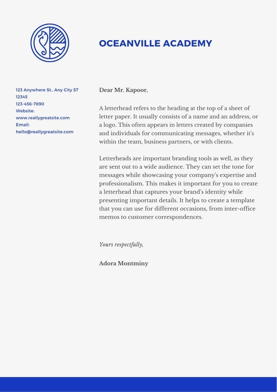 Correspondence Letter Template from marketplace.canva.com