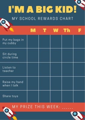Reward Charts For Kids Template