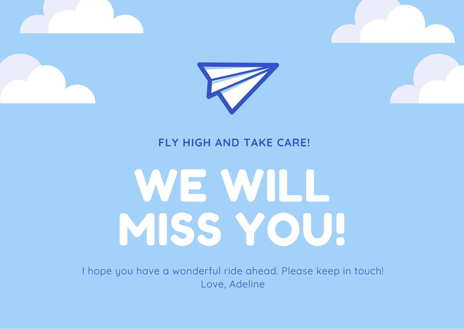 Free, printable farewell card templates to personalize online  Canva Intended For Sorry You Re Leaving Card Template