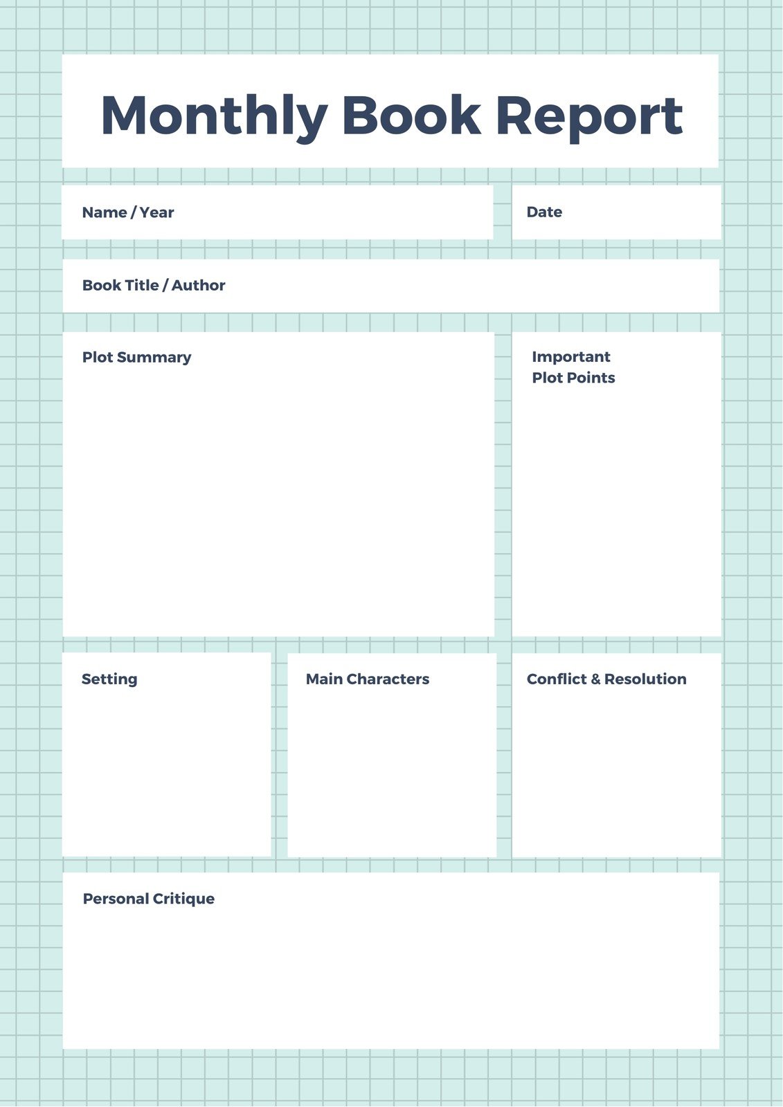 Customize 21+ Monthly Reports Templates Online Canva