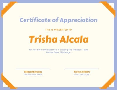 Certificate Of Appreciation Template Free from marketplace.canva.com