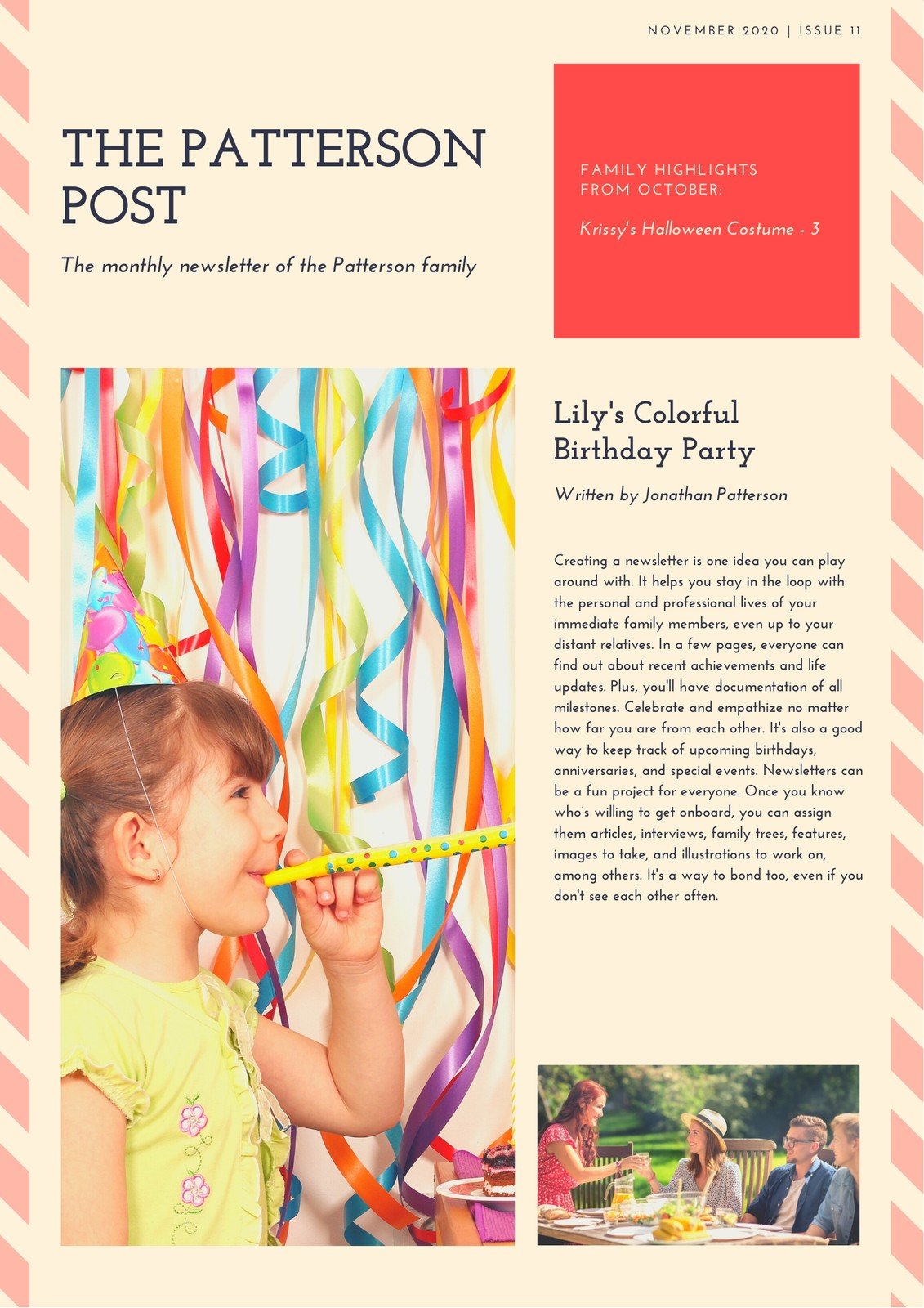 Customize 25+ Family Newsletters Templates Online Canva