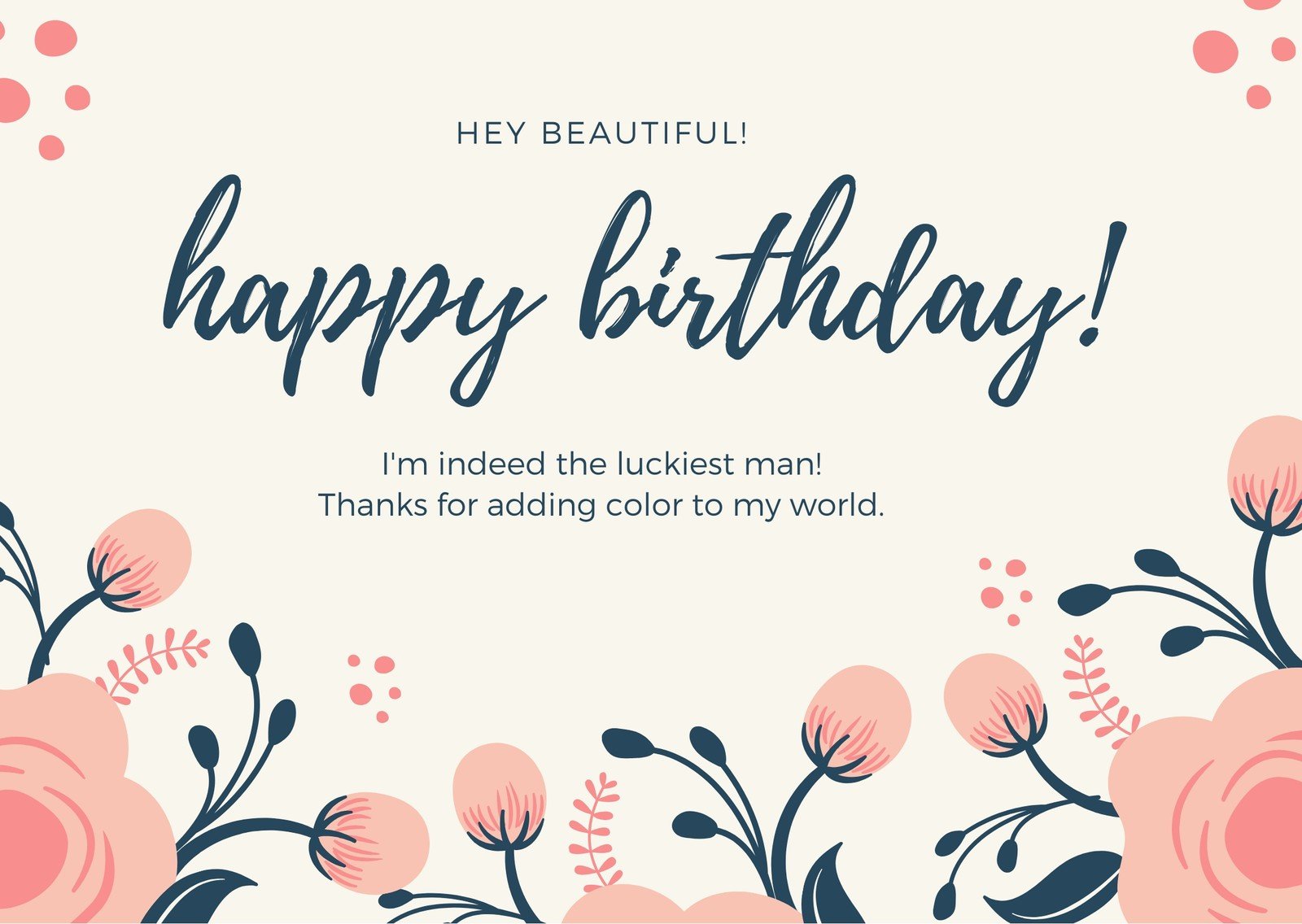 Free, custom printable birthday card templates  Canva In Mom Birthday Card Template