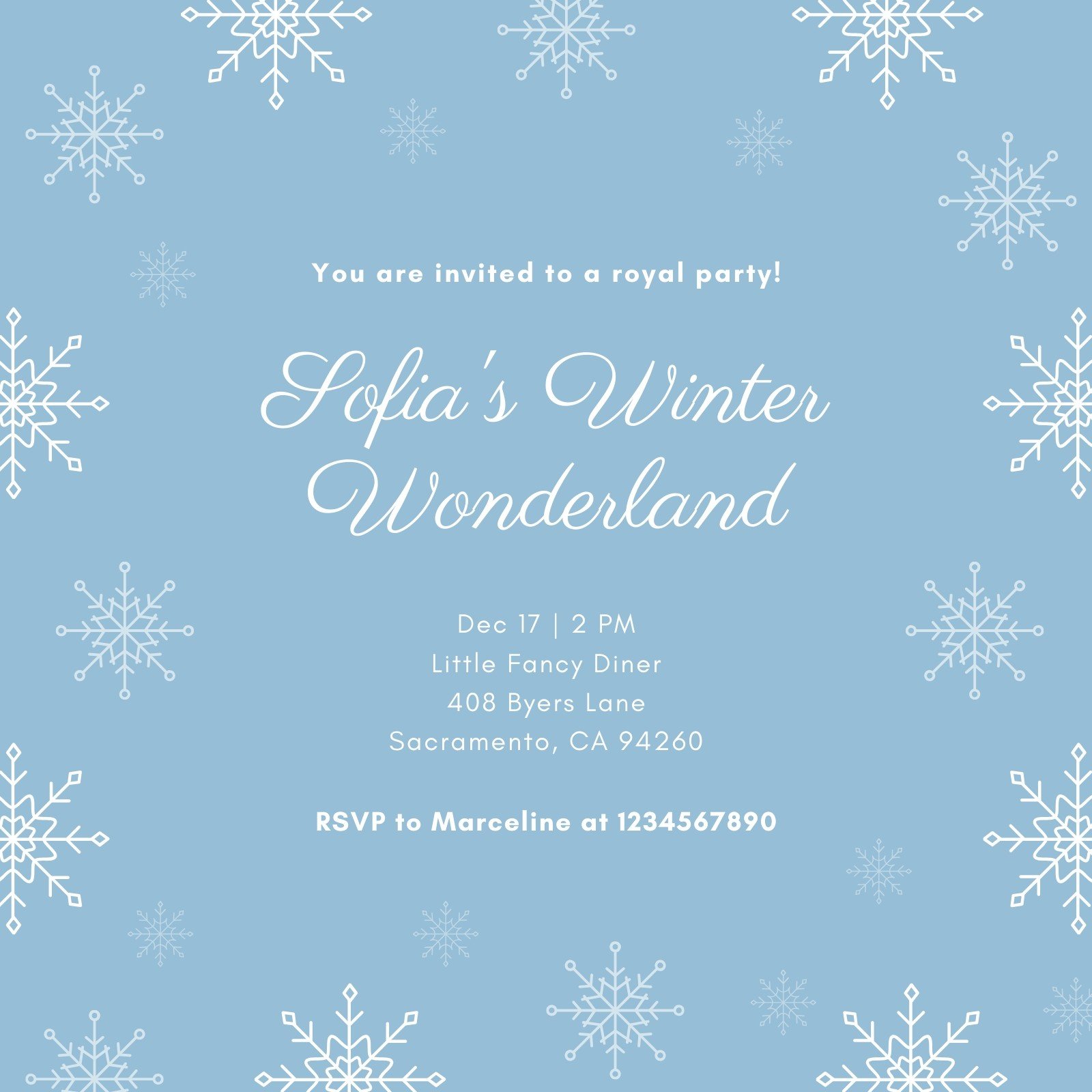 Winter Wonderland Party, Winter Invitation, Winter Party Invitation ...