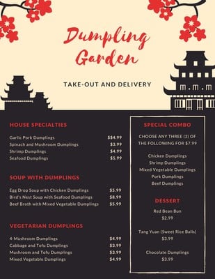 Takeout Menu Template Free from marketplace.canva.com