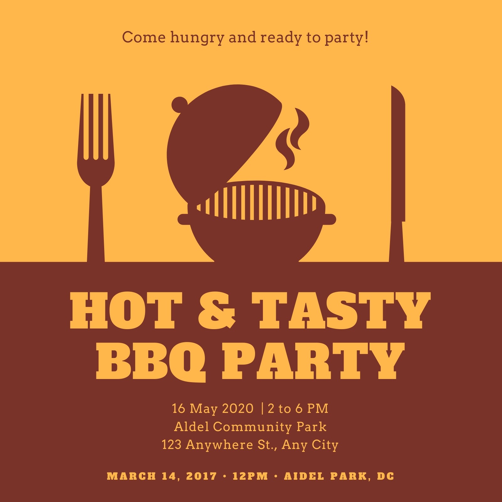 Free, printable, customizable BBQ invitation templates Canva