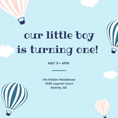 First Birthday Invitation Template Free from marketplace.canva.com