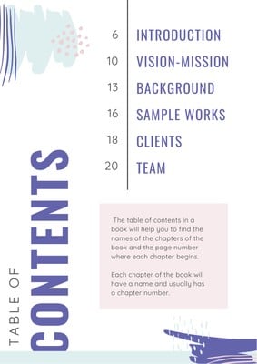 Book Table Of Contents Template from marketplace.canva.com