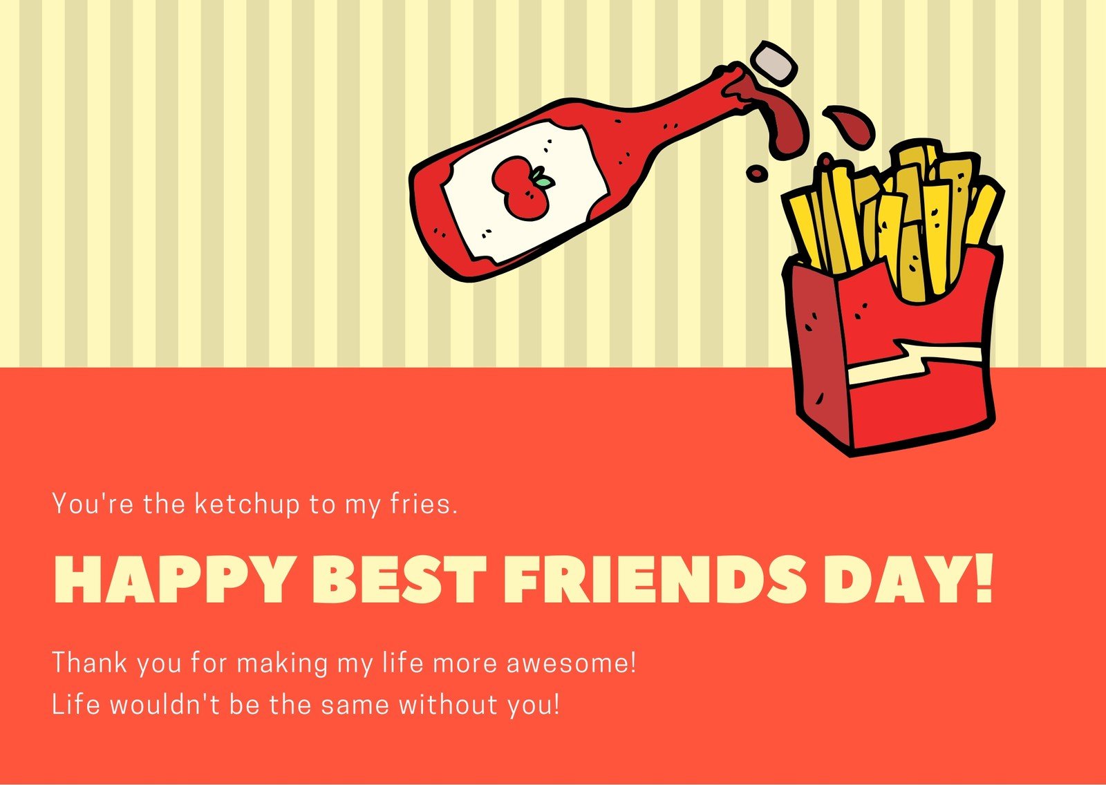 Free custom printable Best Friends Day card templates | Canva