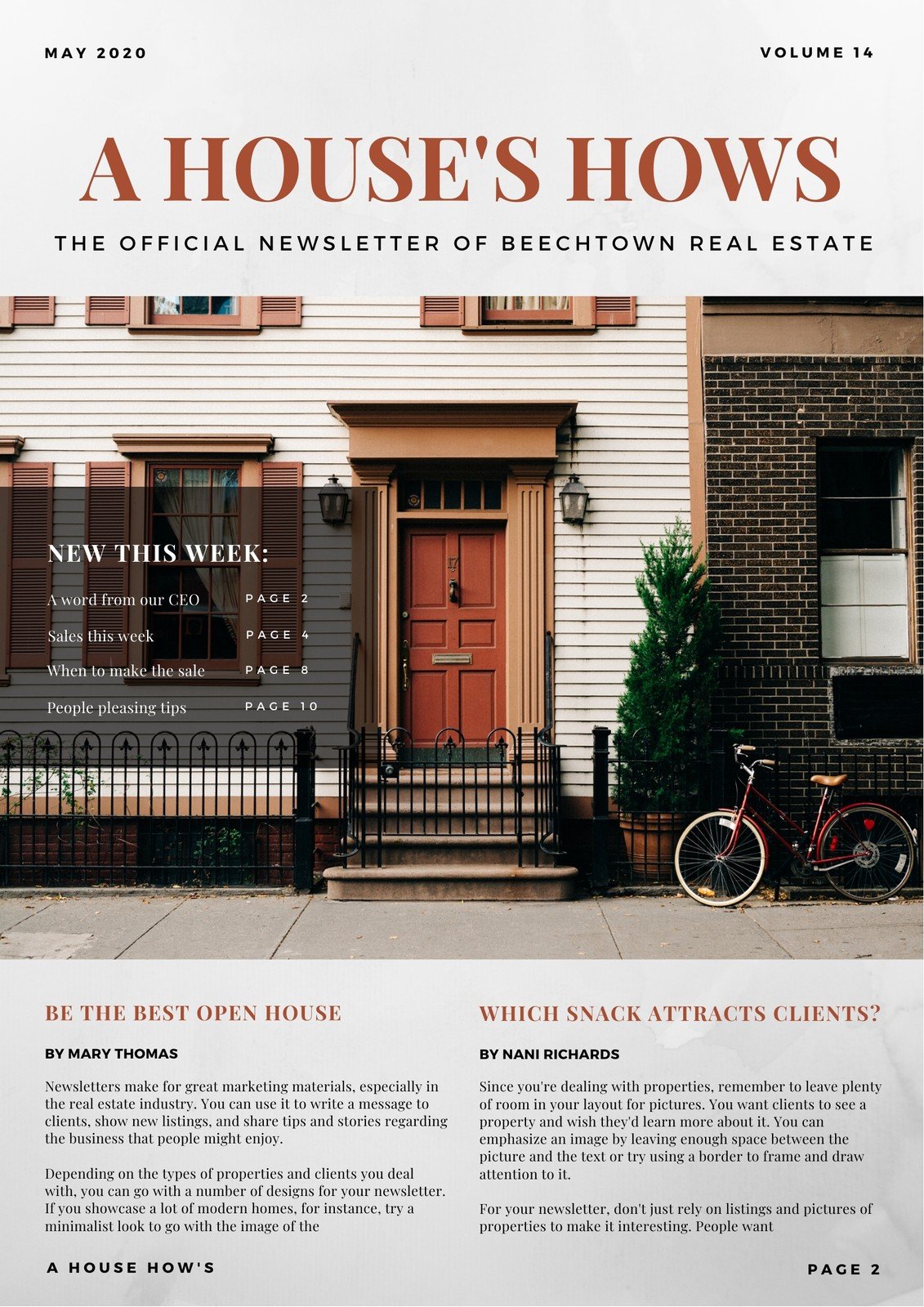 Customize 35 Real Estate Newsletters Templates Online Canva