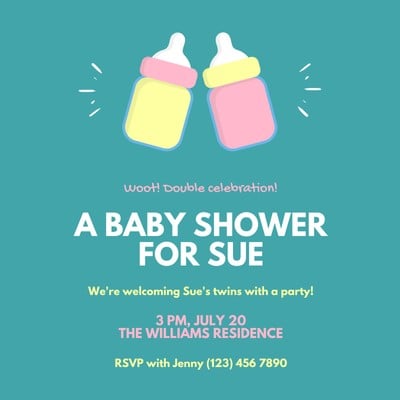 Baby Shower Poster Template from marketplace.canva.com