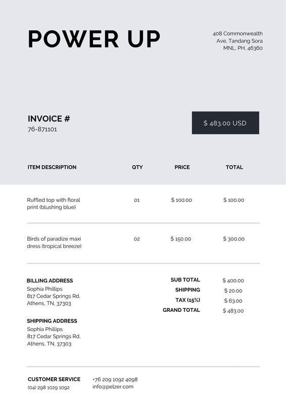 Free Printable Professional Invoice Templates To Customize Canva