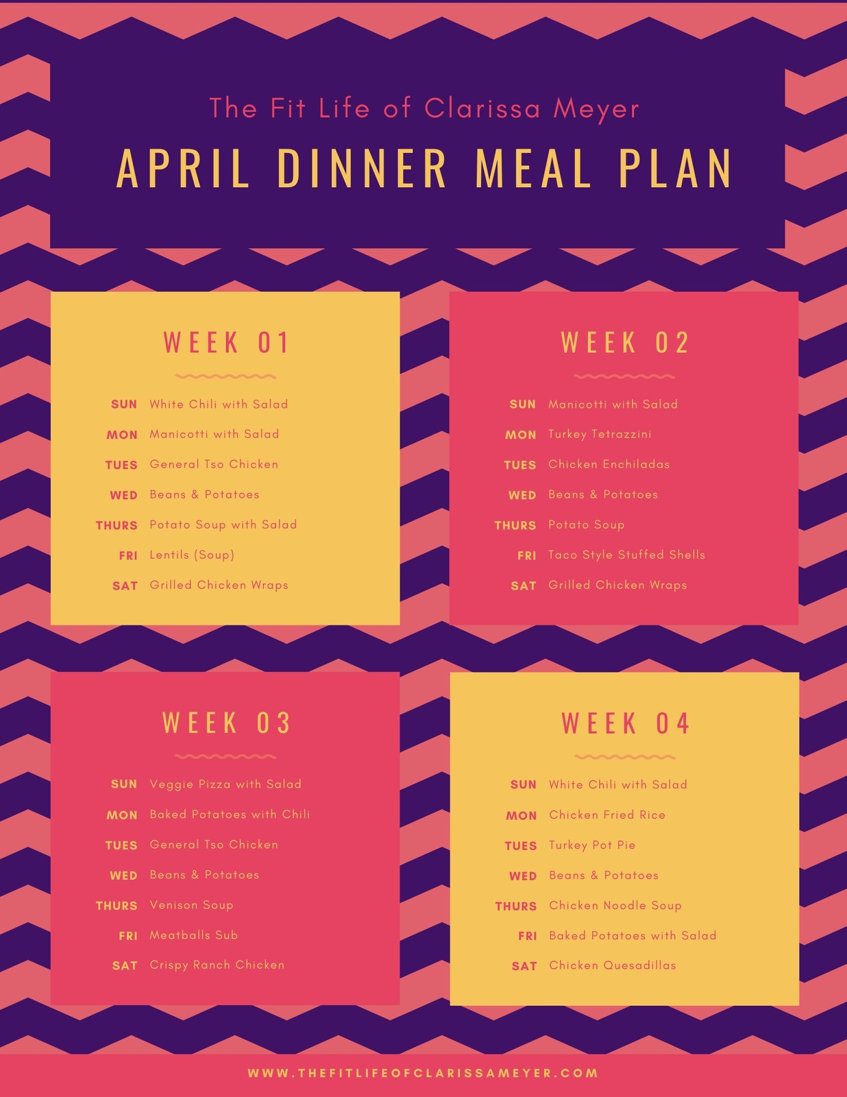 Yellow Black Photo Lunch Weekly Menu - Templates by Canva