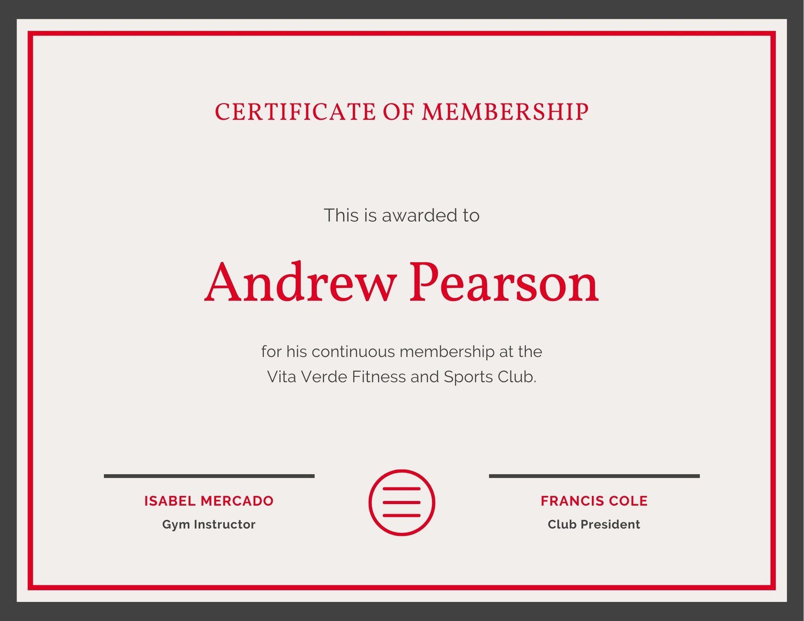 Membership Certificate Templates