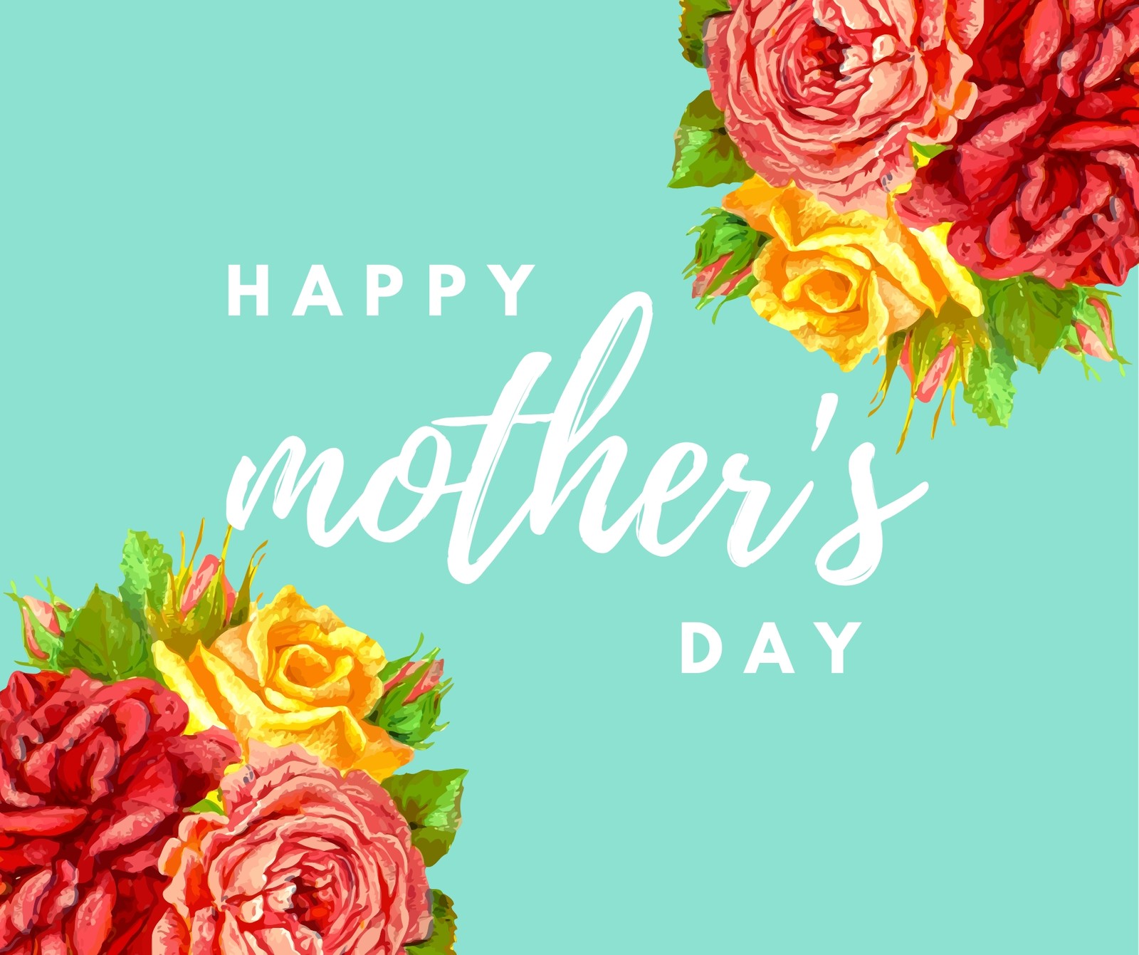 Pink Flowers Mothers Day Facebook Post Templates By Canva 