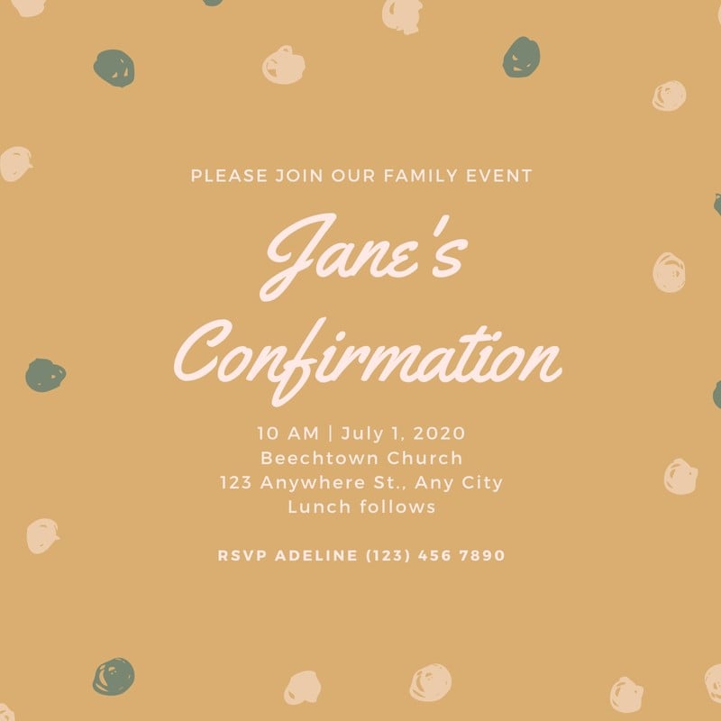 Free Confirmation Invitation Templates To Customize Canva