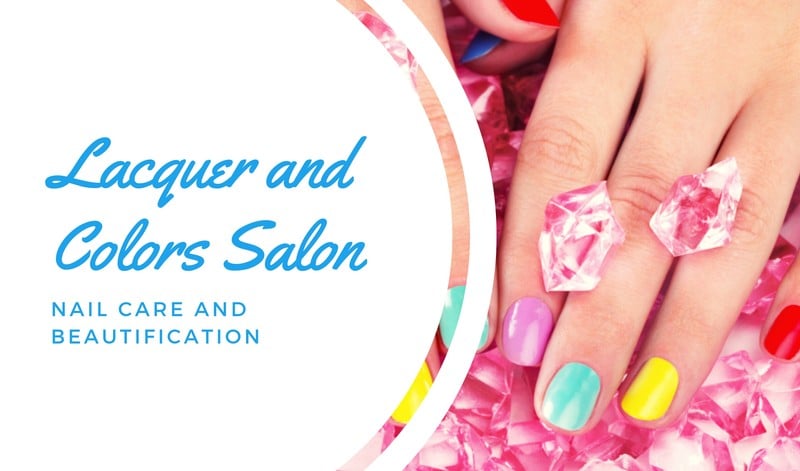 3. Free Nail Art Business Card Templates from Canva - wide 2